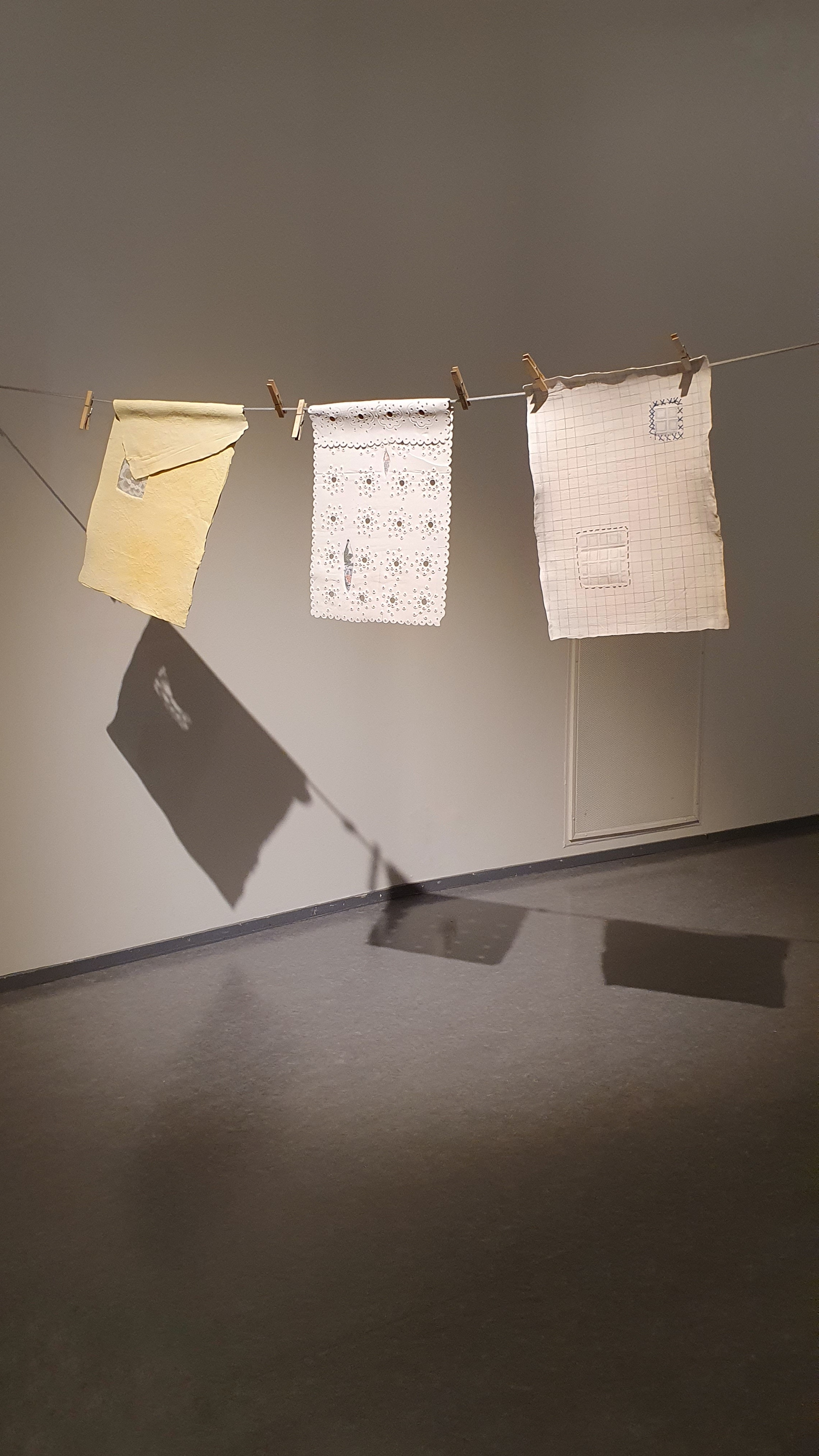 On clothes line, Finnish Craft Museum, Jyväskylä