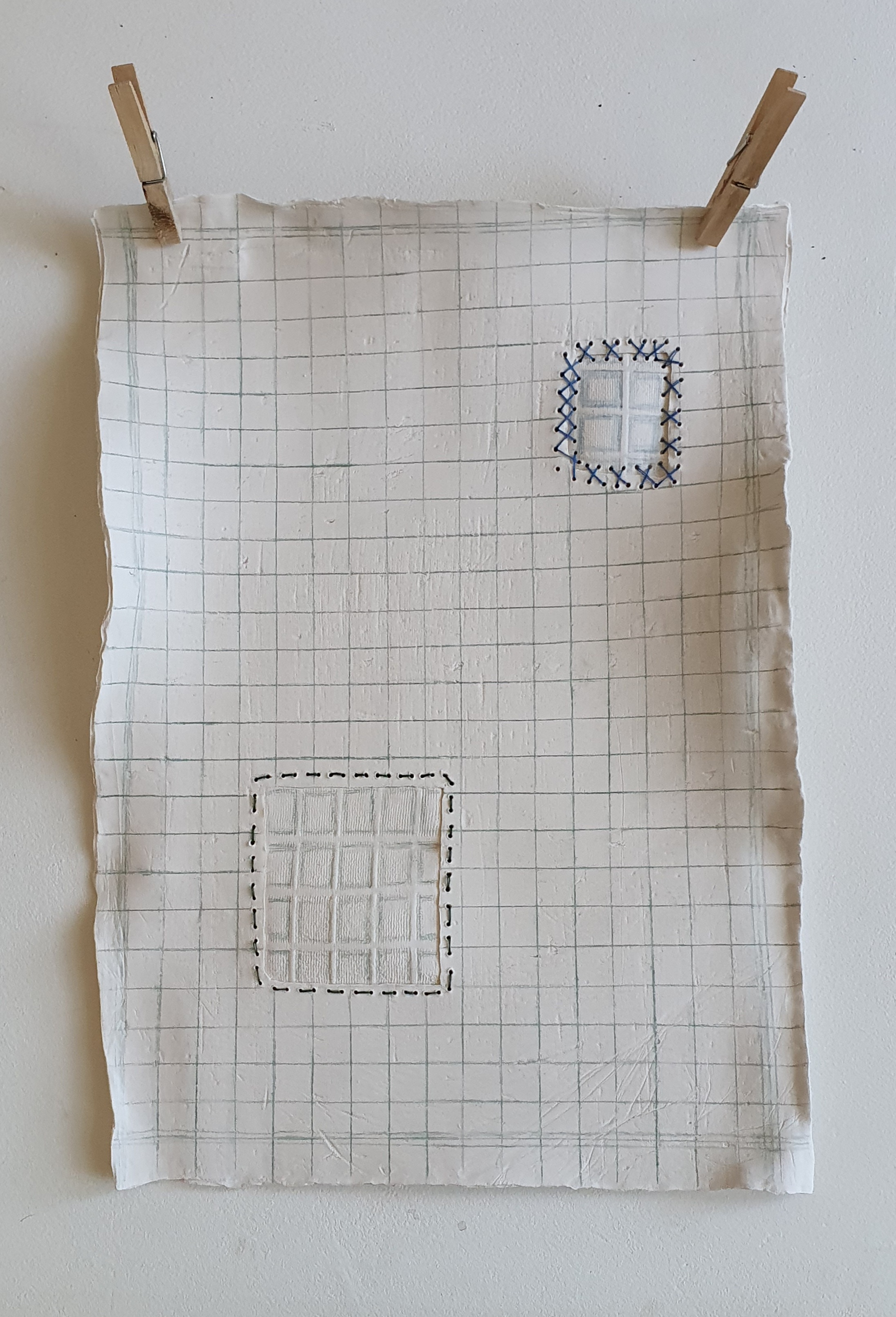 On clothes line