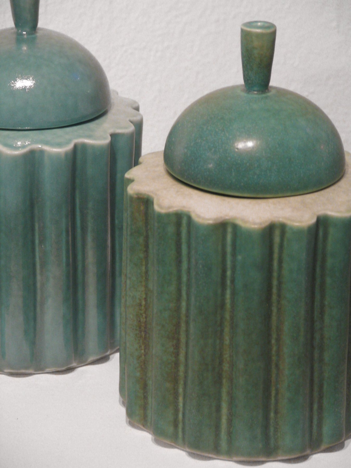 Turquoise and green jar
